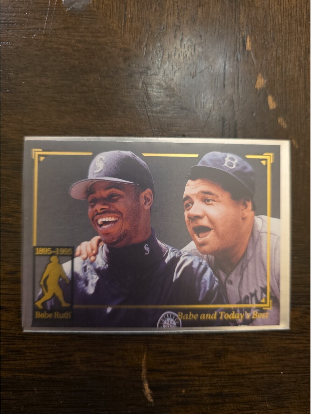 1995 Megacards Babe Ruth/Ken Griffey #21 Babe and Today's Best Promos [COPY]